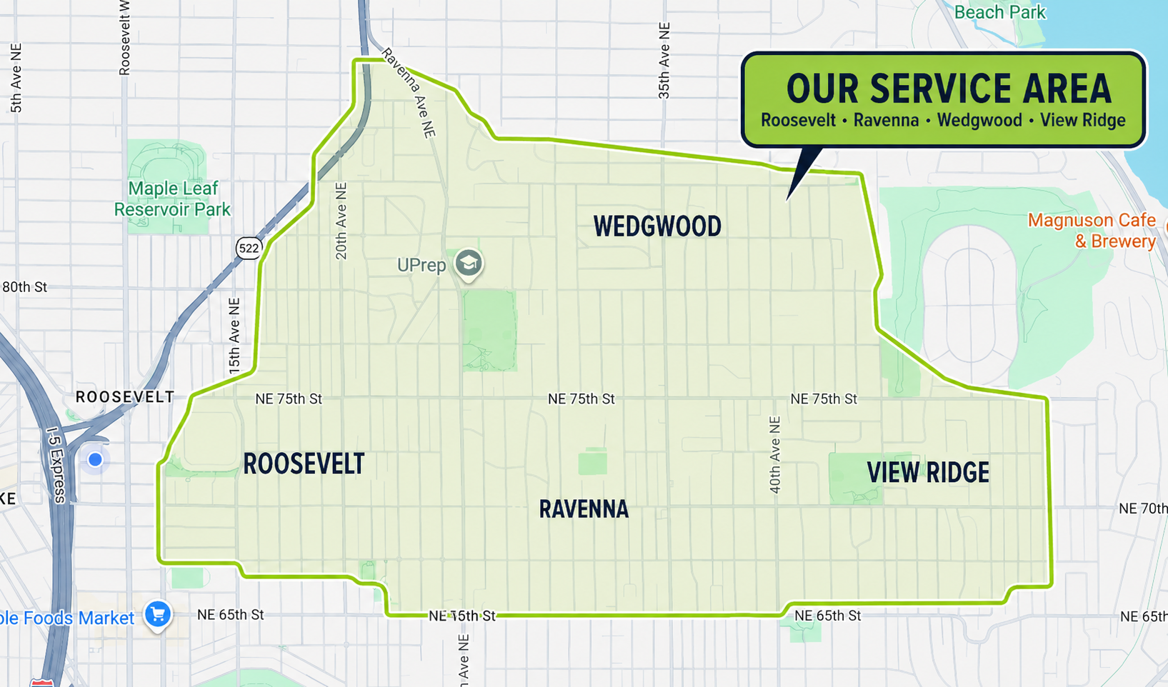 Approximate Service Area